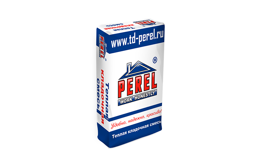 Теплоизоляционный кладочный раствор PEREL TKS 8020, 17,5 кг