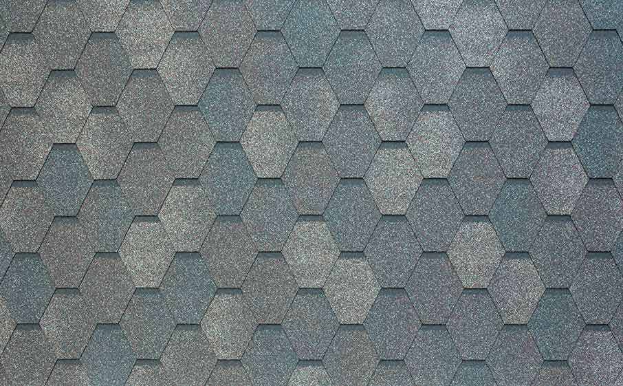 Гибкая черепица TEGOLA NOBIL TILE Вест темно-серый